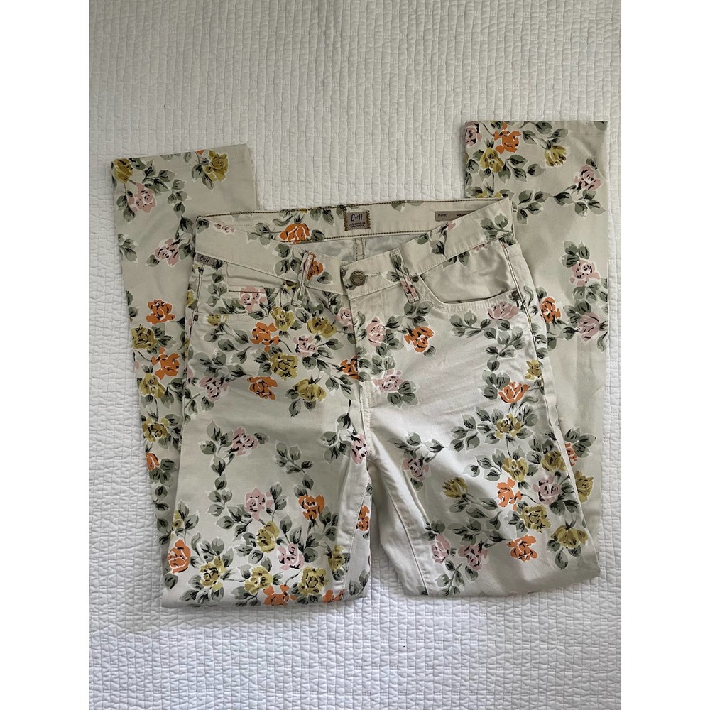 Citizens of Humanity Mandy High Waist Slim Roll Up Floral Jeans - Picture 2 of 7